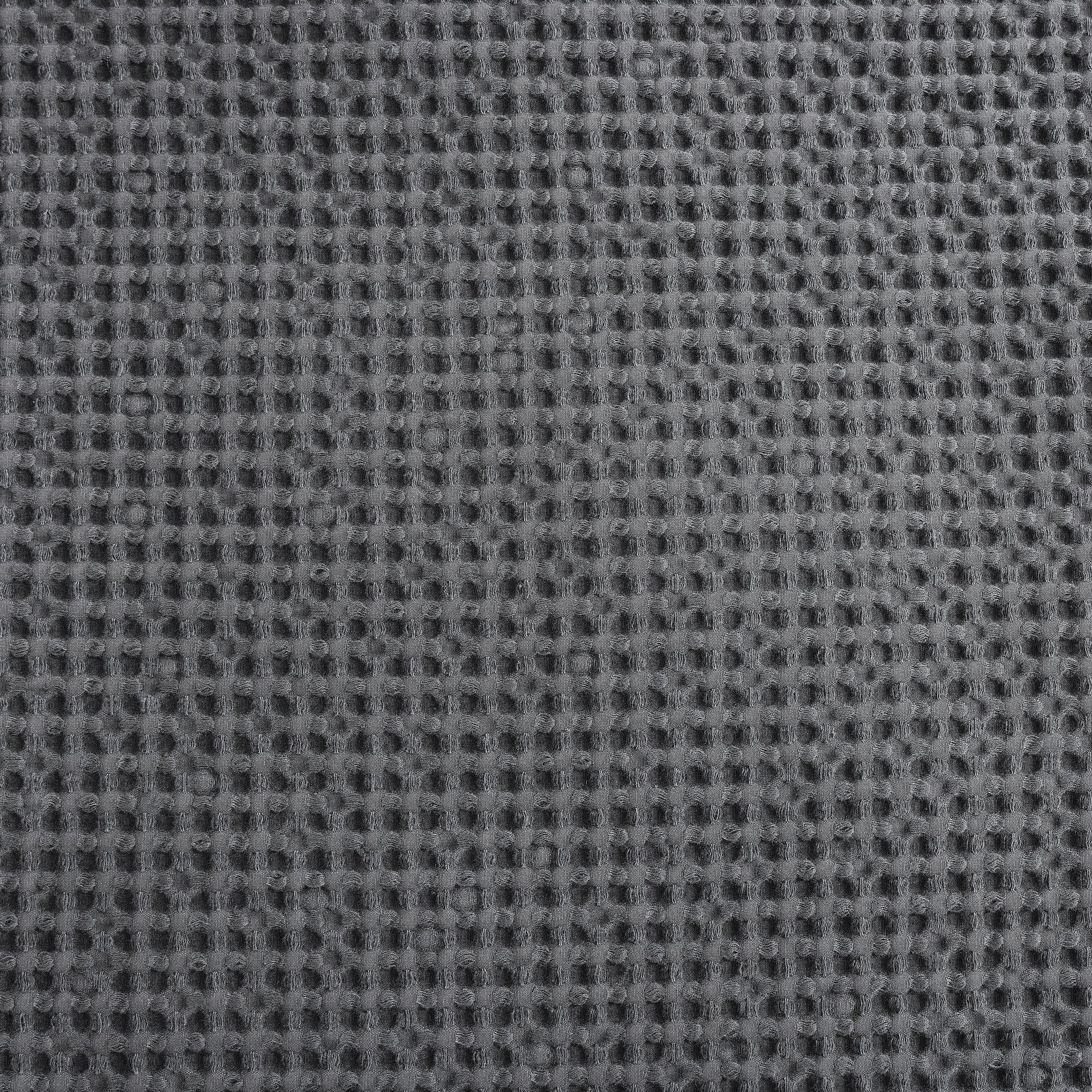 Stonewashed Cotton Waffle Weave - King Duvet Cover Set (Set of 3) - Slate