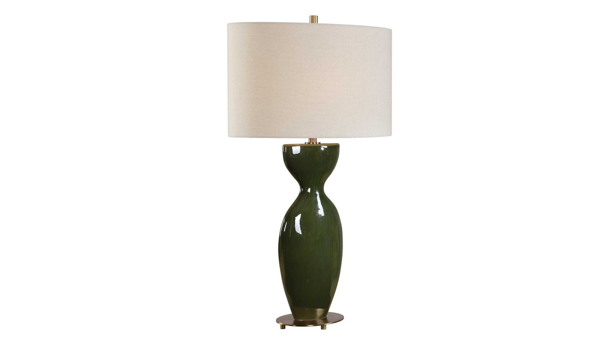 Curhan - Glaze Table Lamp - Green