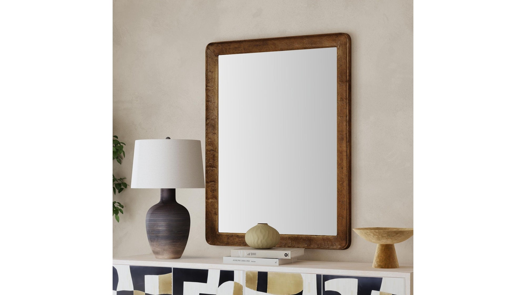 Hallie - Wall Mirror - Brown