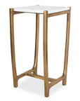 Affinity - White Marble Accent Table