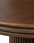 Top - Tier Oval Walnut Side Table - Woodtone