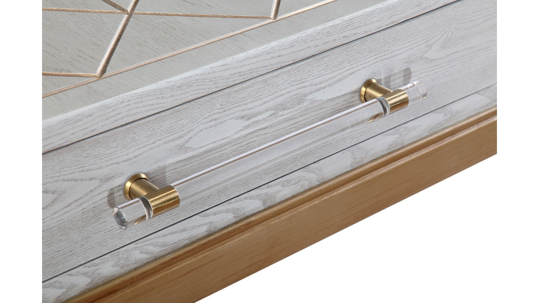 Perrine - Console Table - Silver / Gold