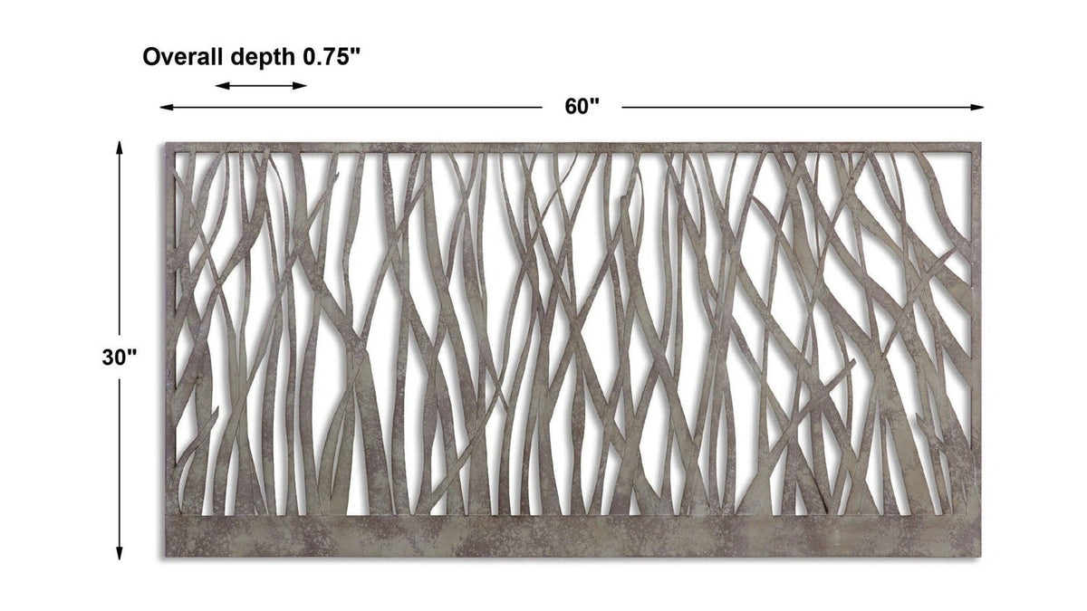 Amadahy - Metal Wall Art - Silver