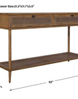 Coast - Mid Century Console Table - Dark Brown