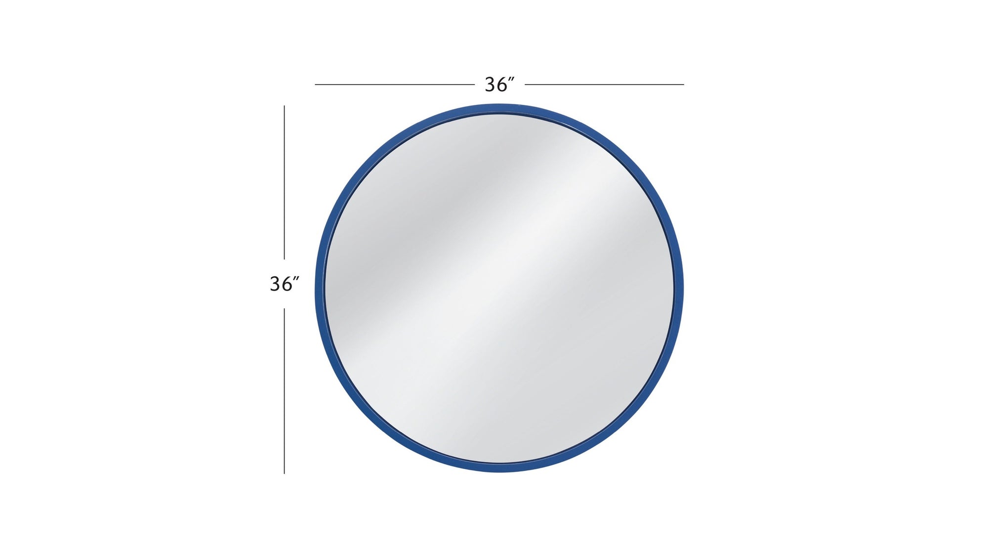 Lyra - Wall Mirror - Navy Blue