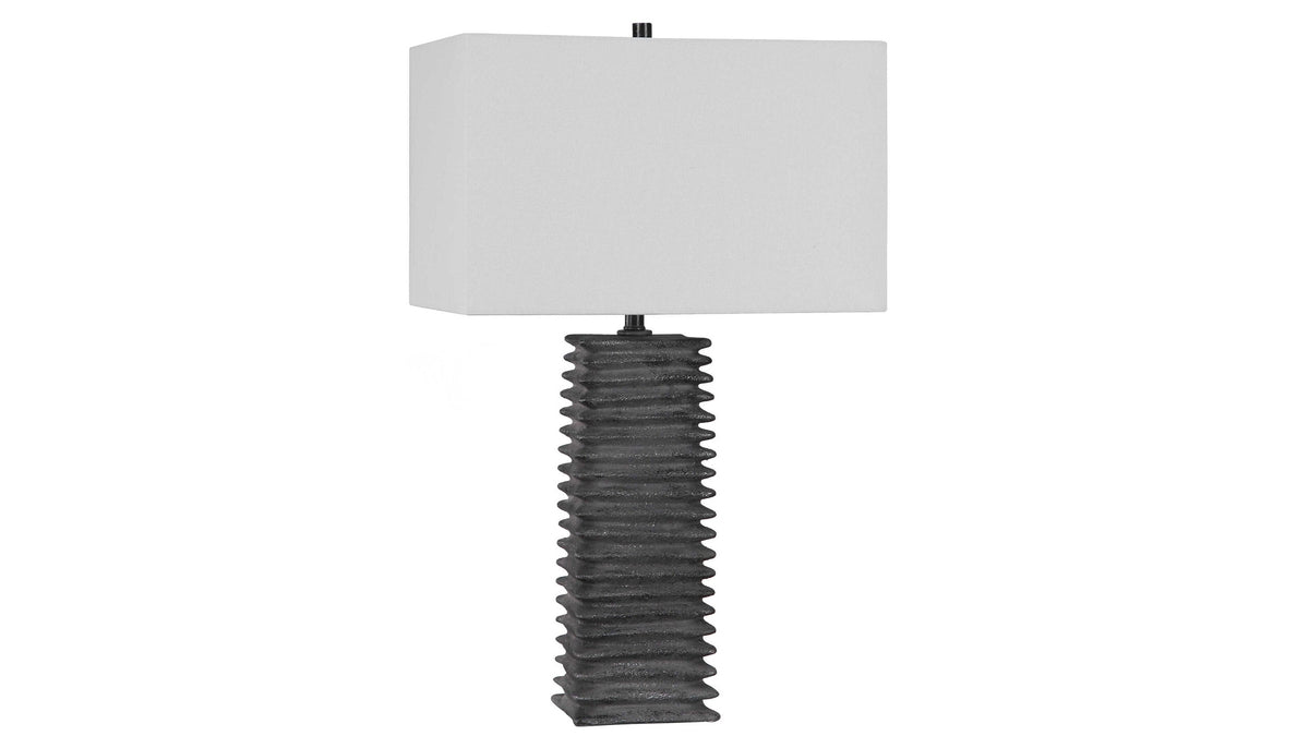 Sanderson - Metallic Table Lamp - Charcoal