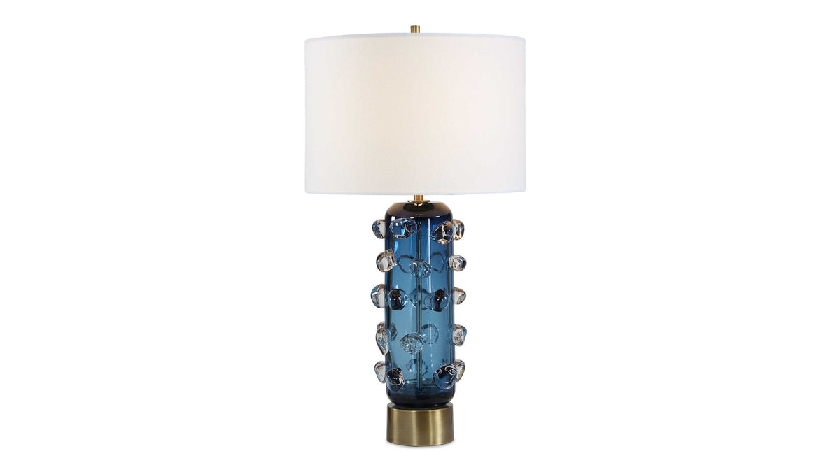 Aura - Table Lamp - Blue / Brass