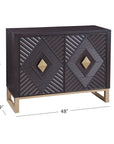Allamar - Hospitality Cabinet - Boho Black / Gold