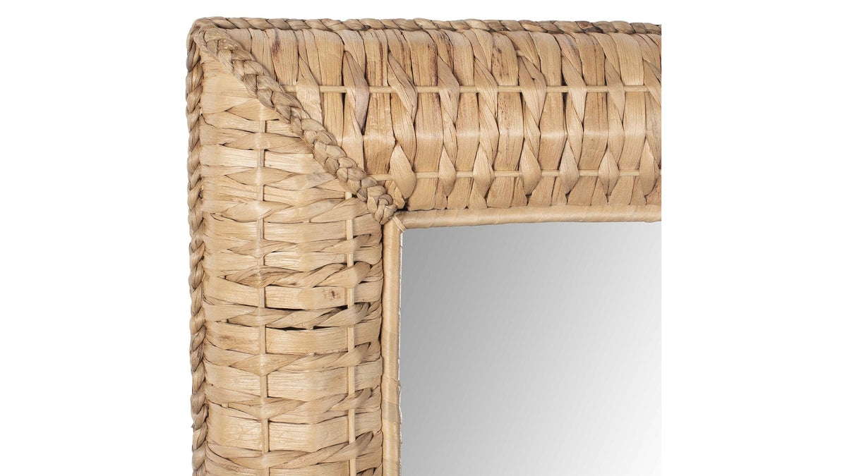 Twisted Seagrass - Large Mirror - Woodtone