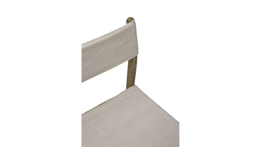 Prescott - Linen Counter Stool - Beige / Light Brown