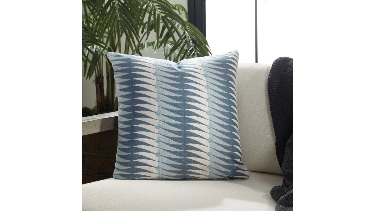 Jetty - Outdoor Pillow - Blue