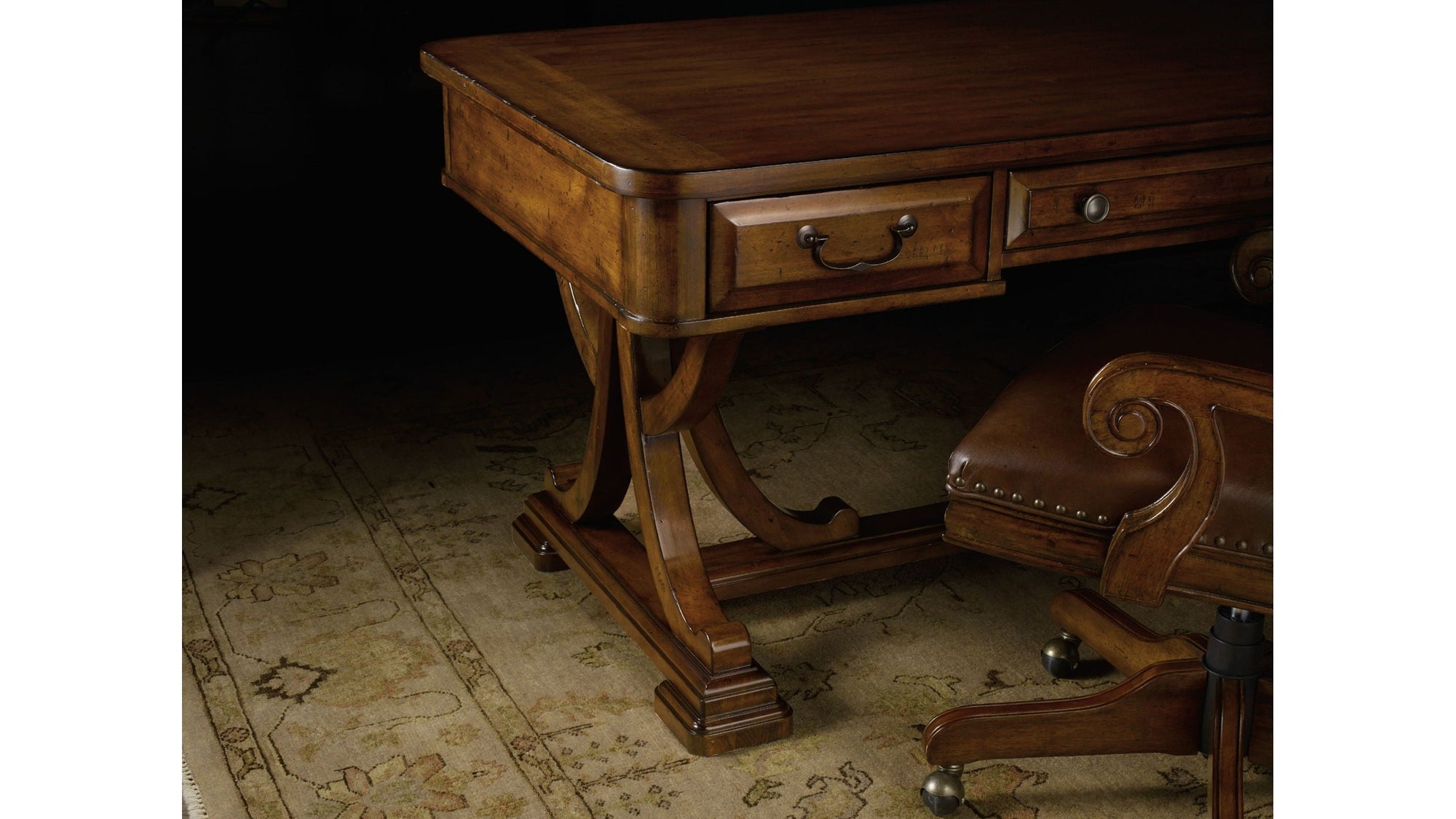 Tynecastle - Writing Desk - Dark Brown