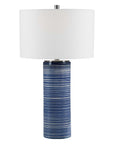 Montauk - Striped Table Lamp - Blue