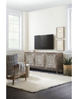 Commerce And Market - 80" Entertainment Console - Light Brown