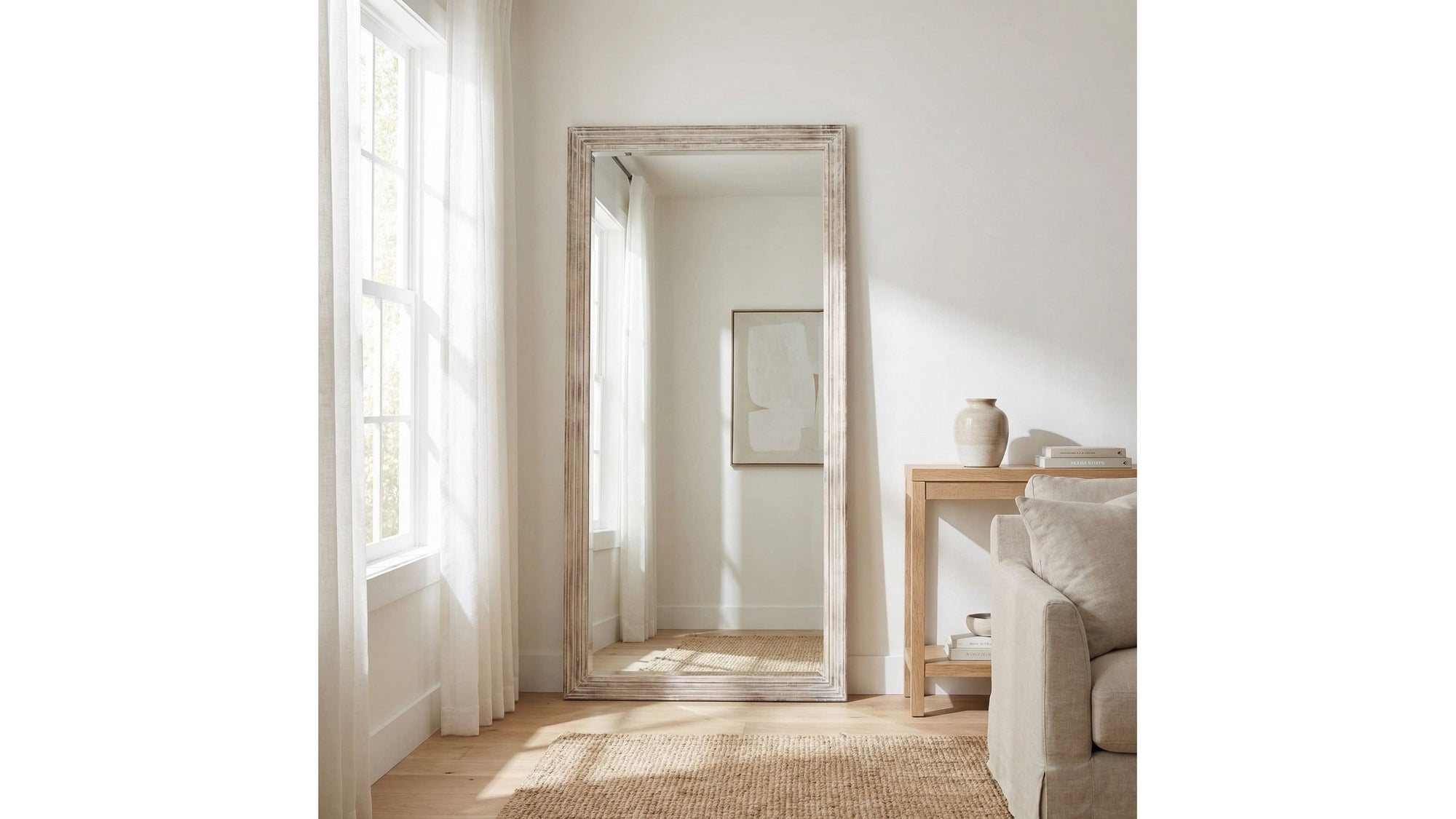 Kibbe - Floor Mirror - Light Brown