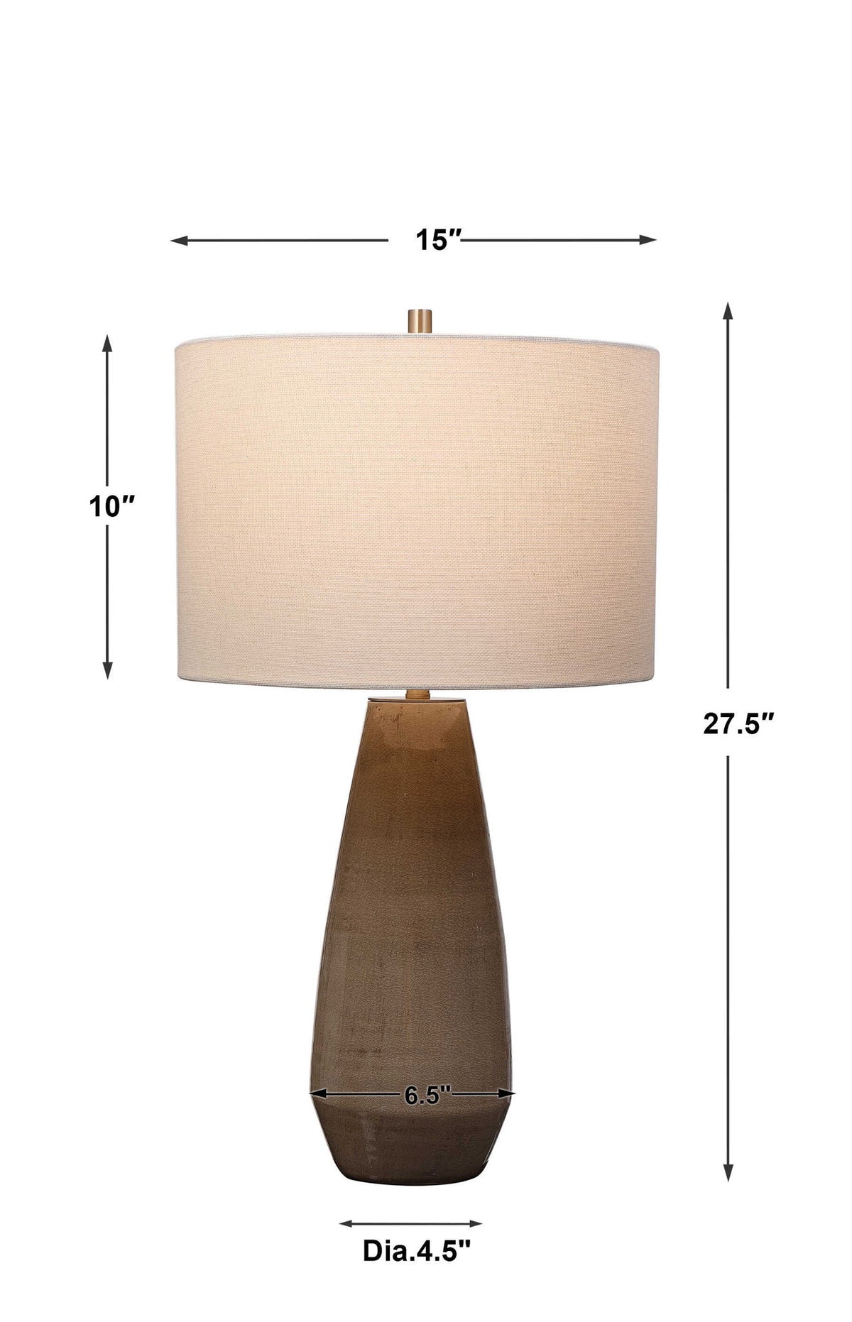 Volterra - Table Lamp - Taupe-Gray