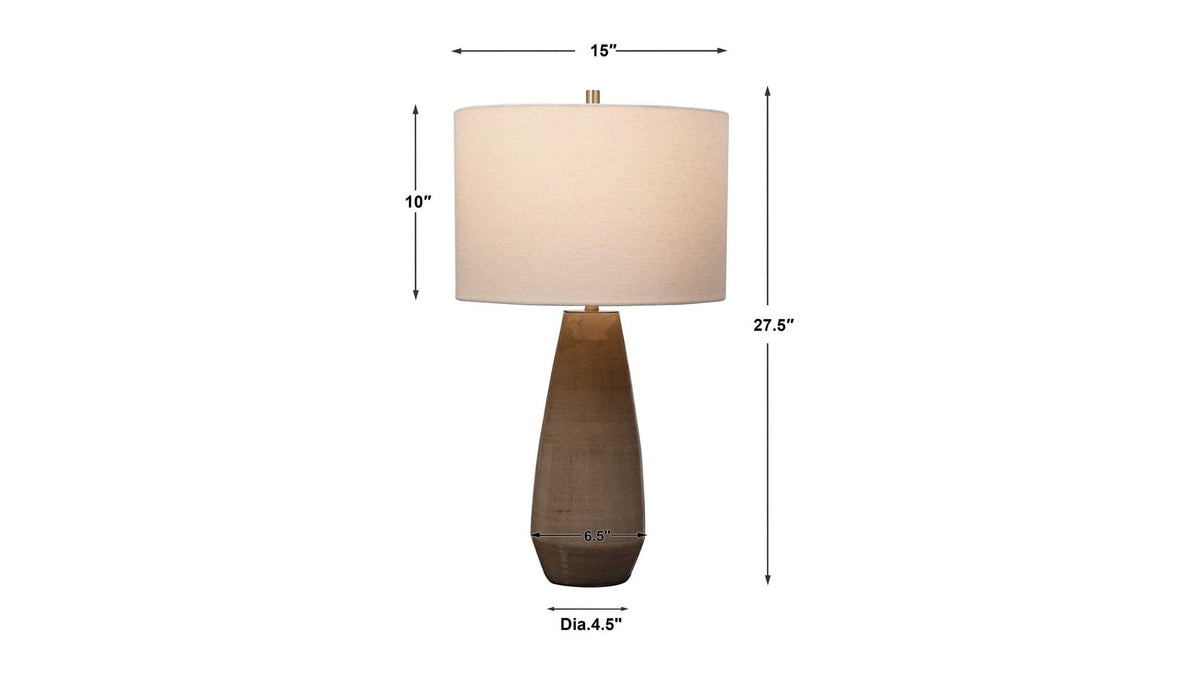 Volterra - Table Lamp - Taupe-Gray
