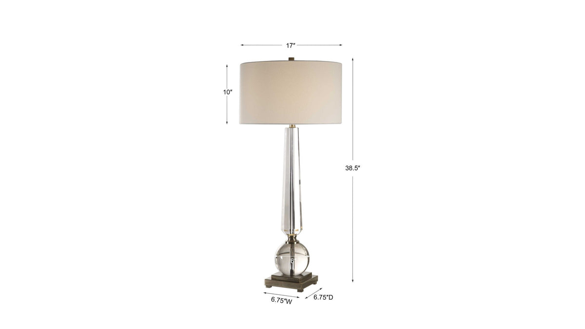 Crista - Crystal Lamp - Silver