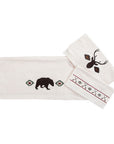 Aztec Bear - Towel Set (Set of 3), 2 Per Carton - Cream