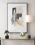 Scatter - Abstract Hand Painted Canvas Art - Black