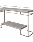 Clea - Console Table - Silver