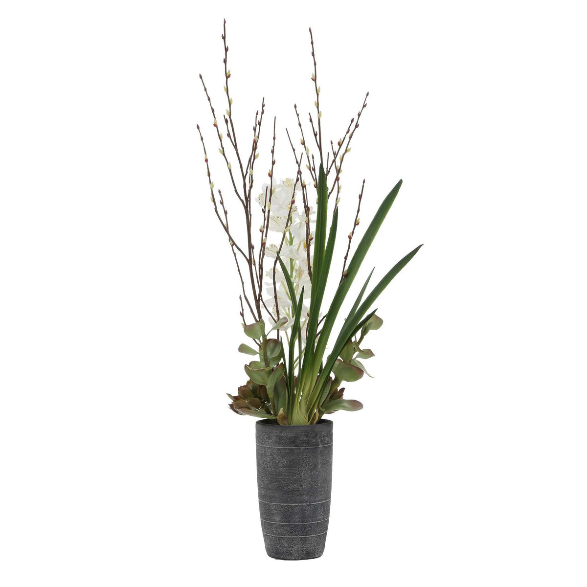 Eterna Orchid - Centerpiece &amp; Vase - Black / Green / White