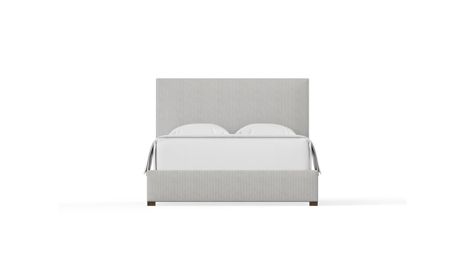 Choices - Amelia Upholstered Bed - Gray Stripe