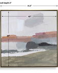 Westward - Framed Landscape Art - Black / Gold / Gray / Green / Orange / Purple / Red / White
