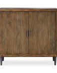 Pinstripe - 2 Door Cabinet - Dark Brown