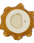 Golden Crest Ruffle - Indoor-Outdoor Bowl - Brown