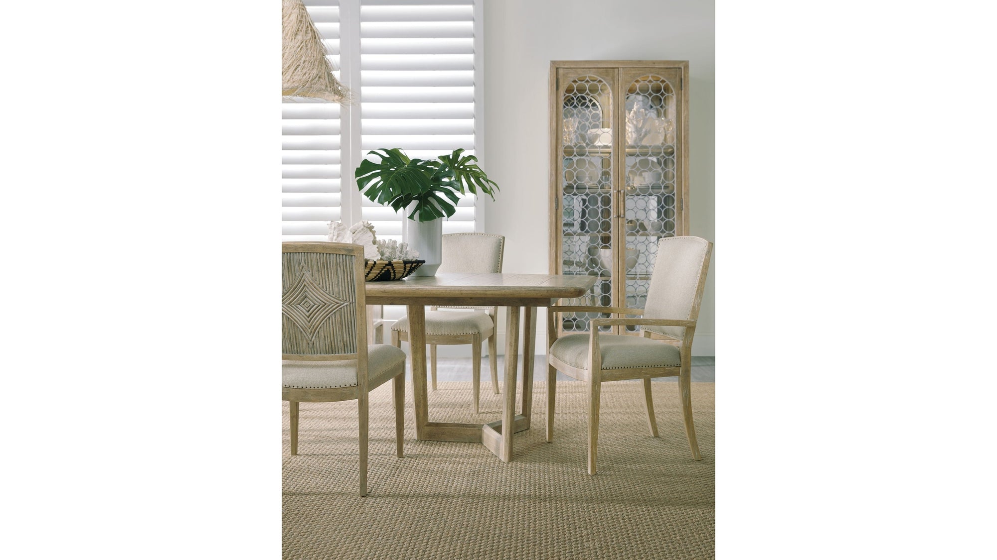 Surfrider - Rectangle Dining Table With 2-18" Leaves - Light Brown