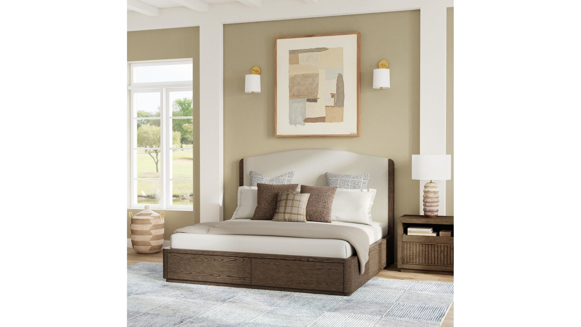 Athens - Upholstered Storage Bed