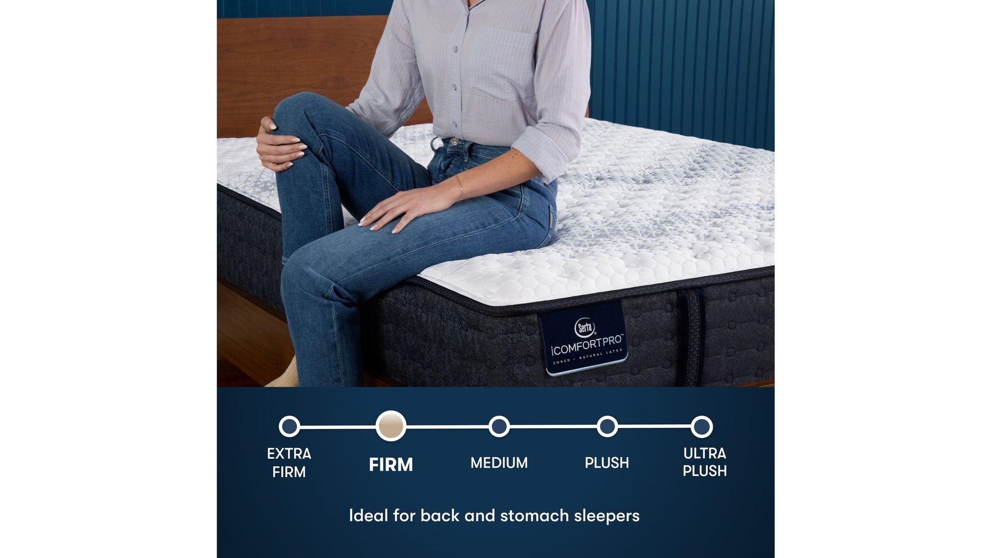 iComfortPro - 13" Ambrose Latex Foam Firm Mattress