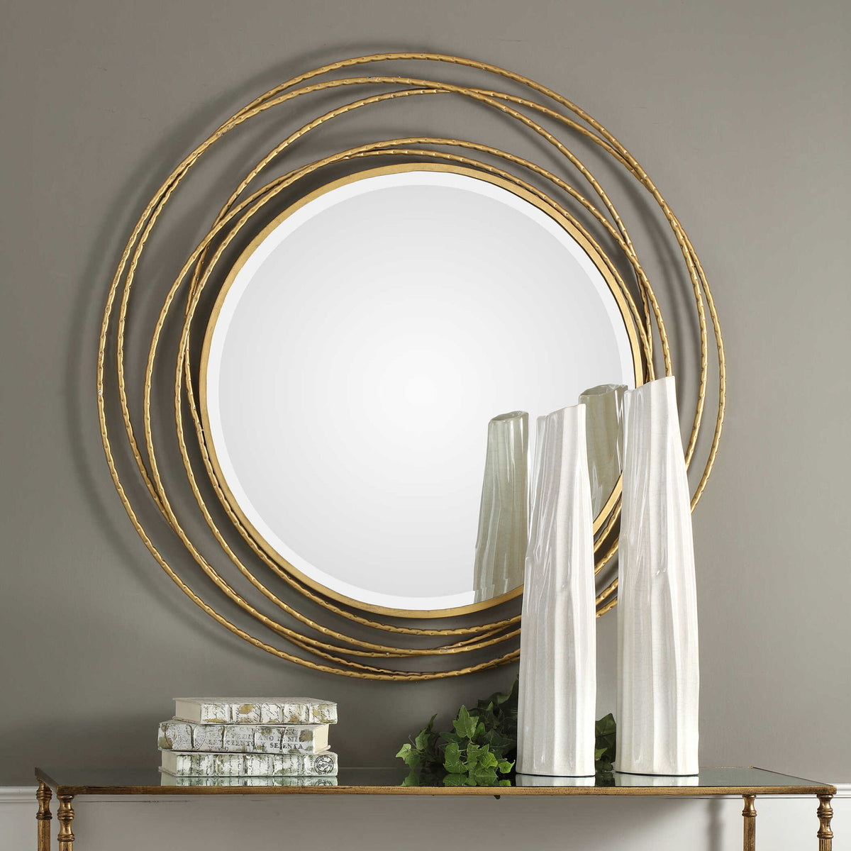 Whirlwind - Round Mirror
