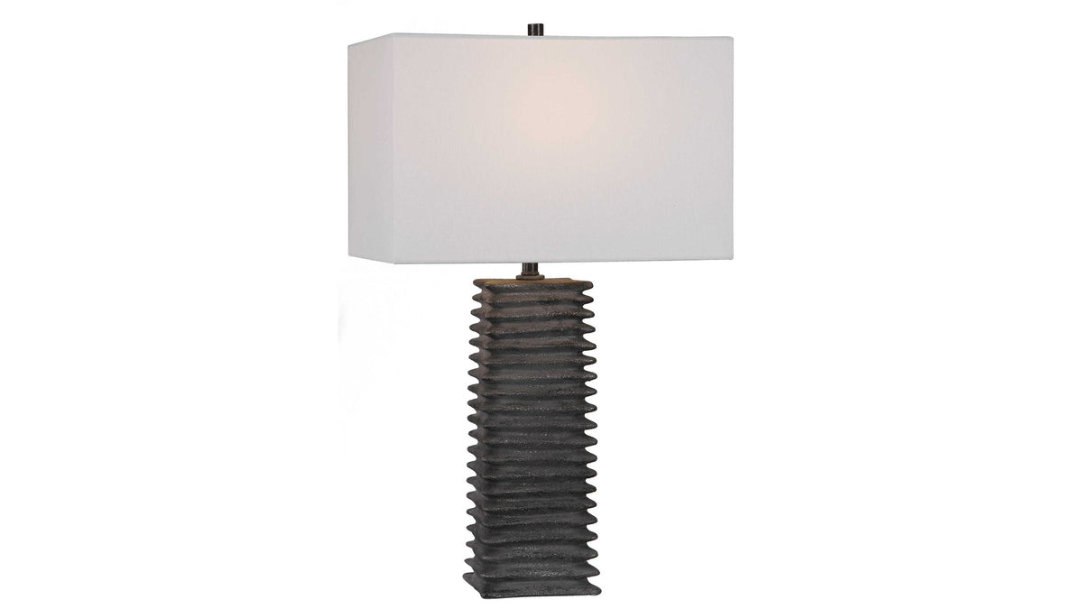 Sanderson - Metallic Table Lamp - Charcoal