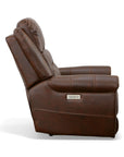 Oscar - Power Recliner With Power Headrest - Pumpernickel
