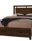 Lodge & Loft - Floating Panel Bed With Footboard Storage