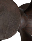 Balanced Harmony - Wooden Sculptures (Set of 2) - Dark Brown