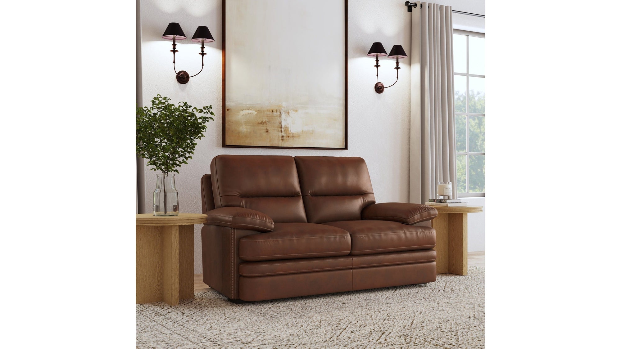 David - Loveseat - Pecan