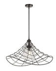 Whirlwind - 1 Light Indoor-Outdoor Pendant - Dark Bronze