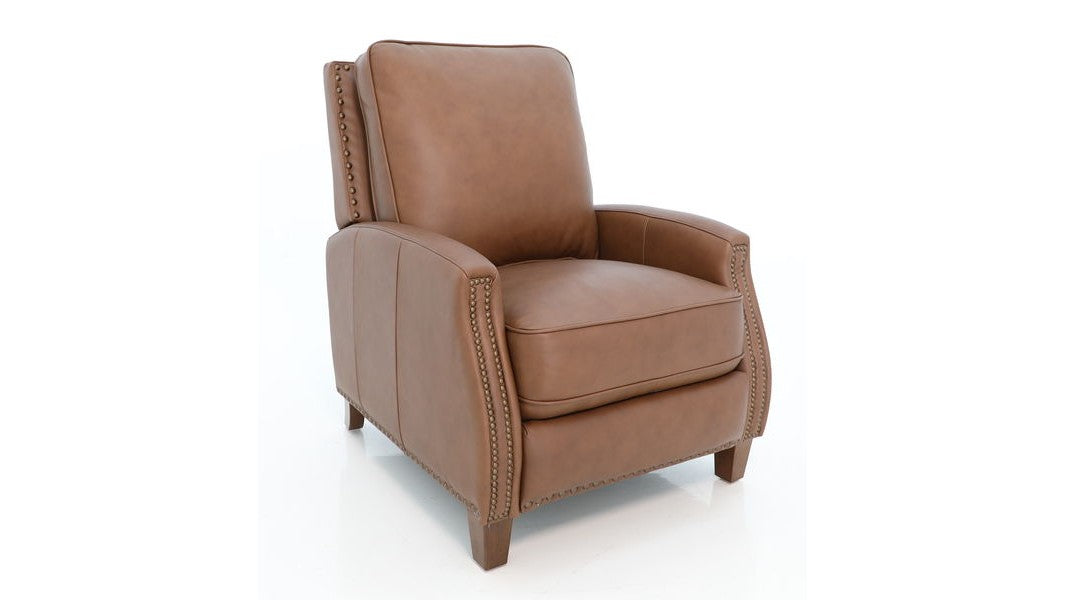 Melrose - Push Thru The Arm Recliner - Saddle