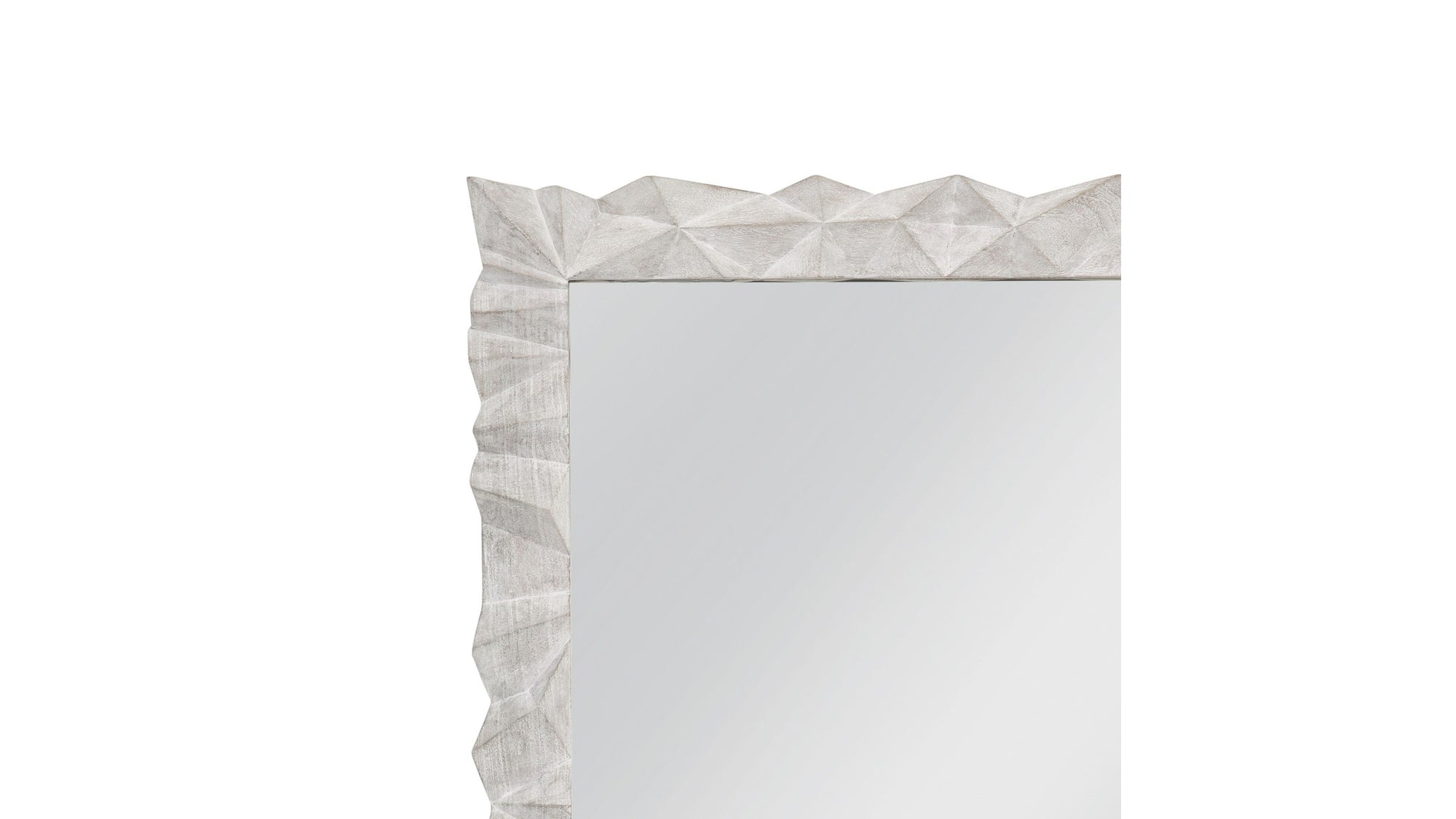Isola - Wall Mirror - White Wash
