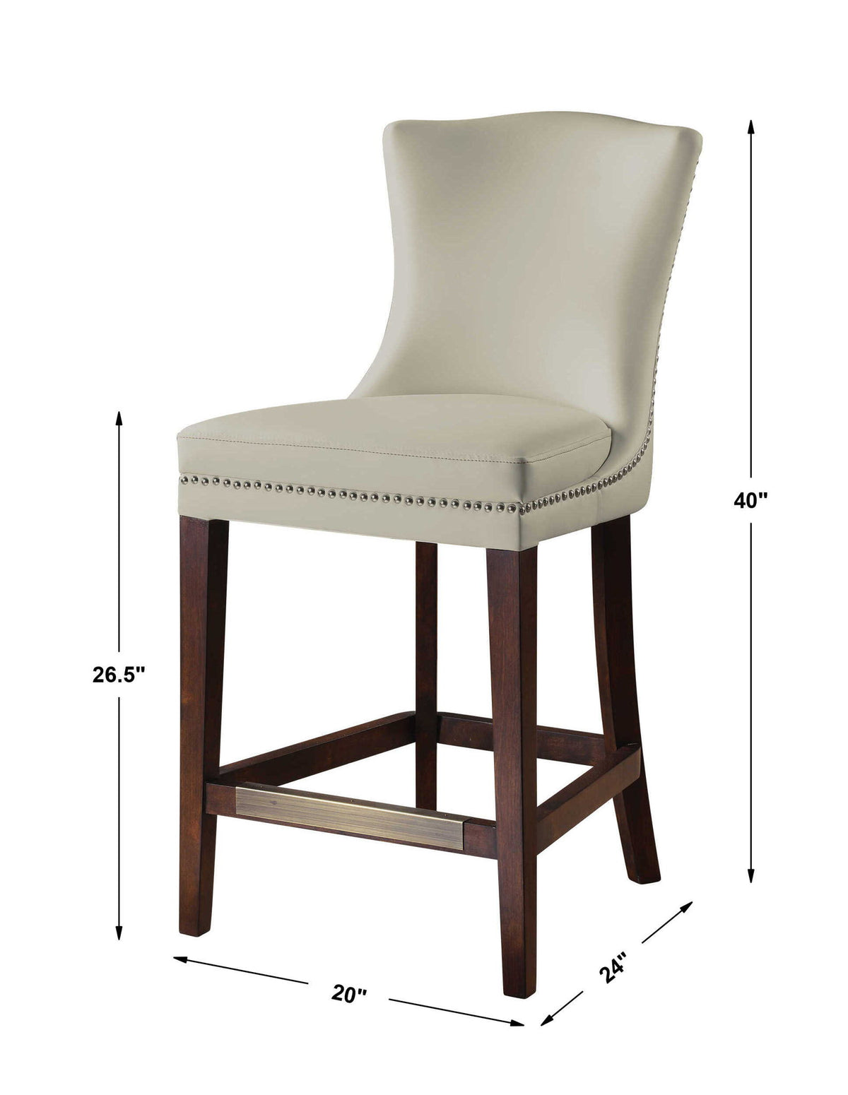Dariela - Counter Stool - White
