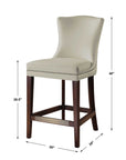 Dariela - Counter Stool - White
