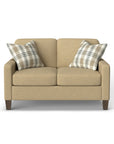 Moxy - Fabric Loveseat With Straight Track Arms