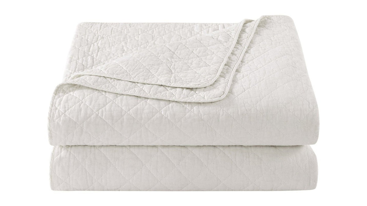 Cotton Comfort - Full/Queen Quilt Set Set of 3 - White