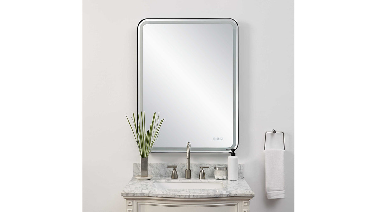 Crofton - Lighted Large Mirror - Black