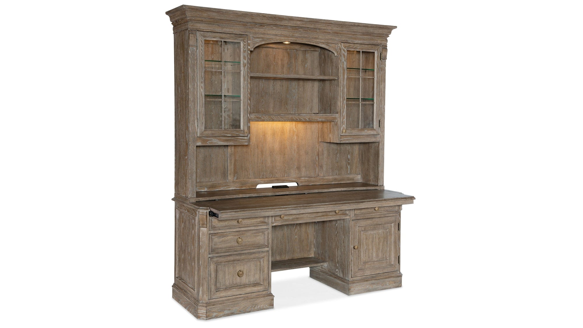 Sutter - Computer Credenza - Light Brown
