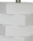 Ascent - White Geometric Table Lamp