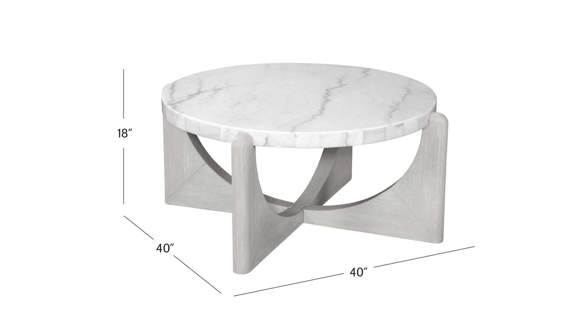 Gavin - Cocktail Table - White